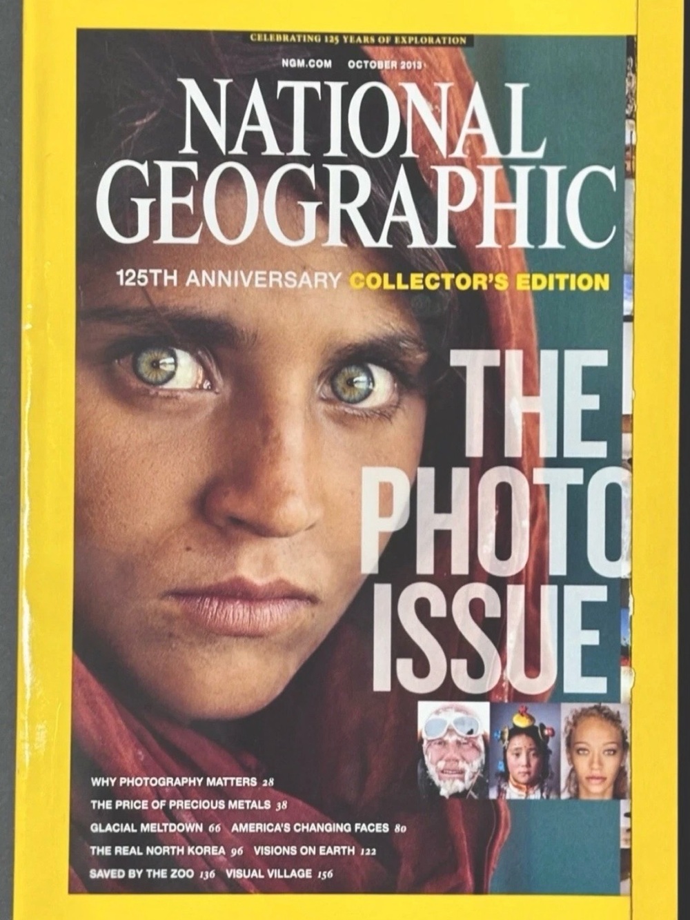 National Geographic Photo Issue October 2013 125th Anniversary Issue Afghan Girl